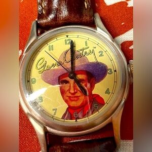 Gene Autry Collectors Set Fossil Watch 1990’s NIB includes COA
